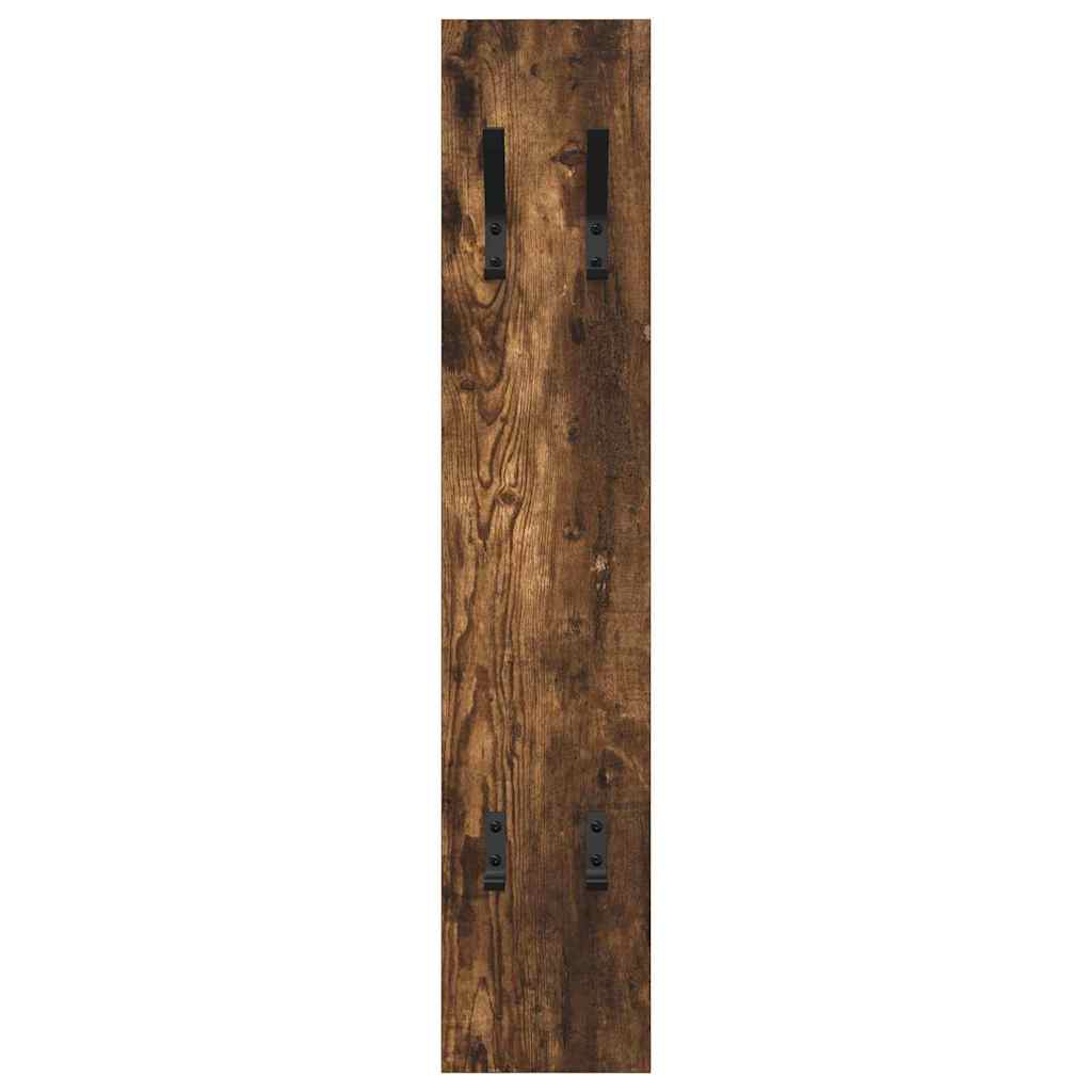Appendiabiti a muro Rovere fumo 20 x 1.5 x 100 cm