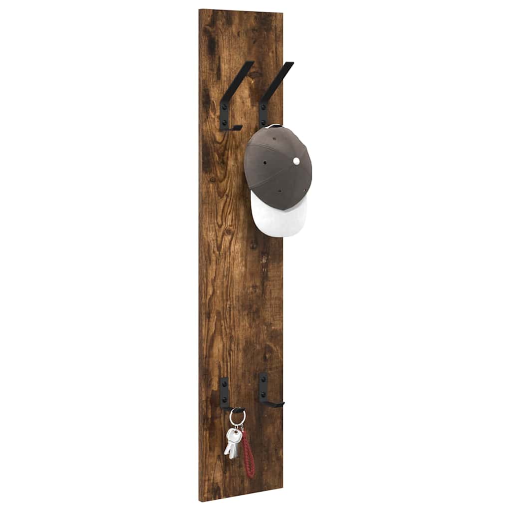 Appendiabiti a muro Rovere fumo 20 x 1.5 x 100 cm