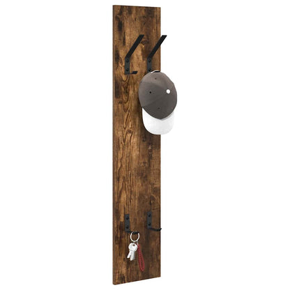 Appendiabiti a muro Rovere fumo 20 x 1.5 x 100 cm