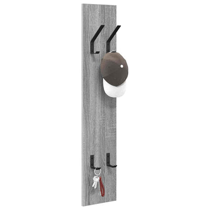 Appendiabiti a muro Grigio sonoma 20 x 1.5 x 100 cm