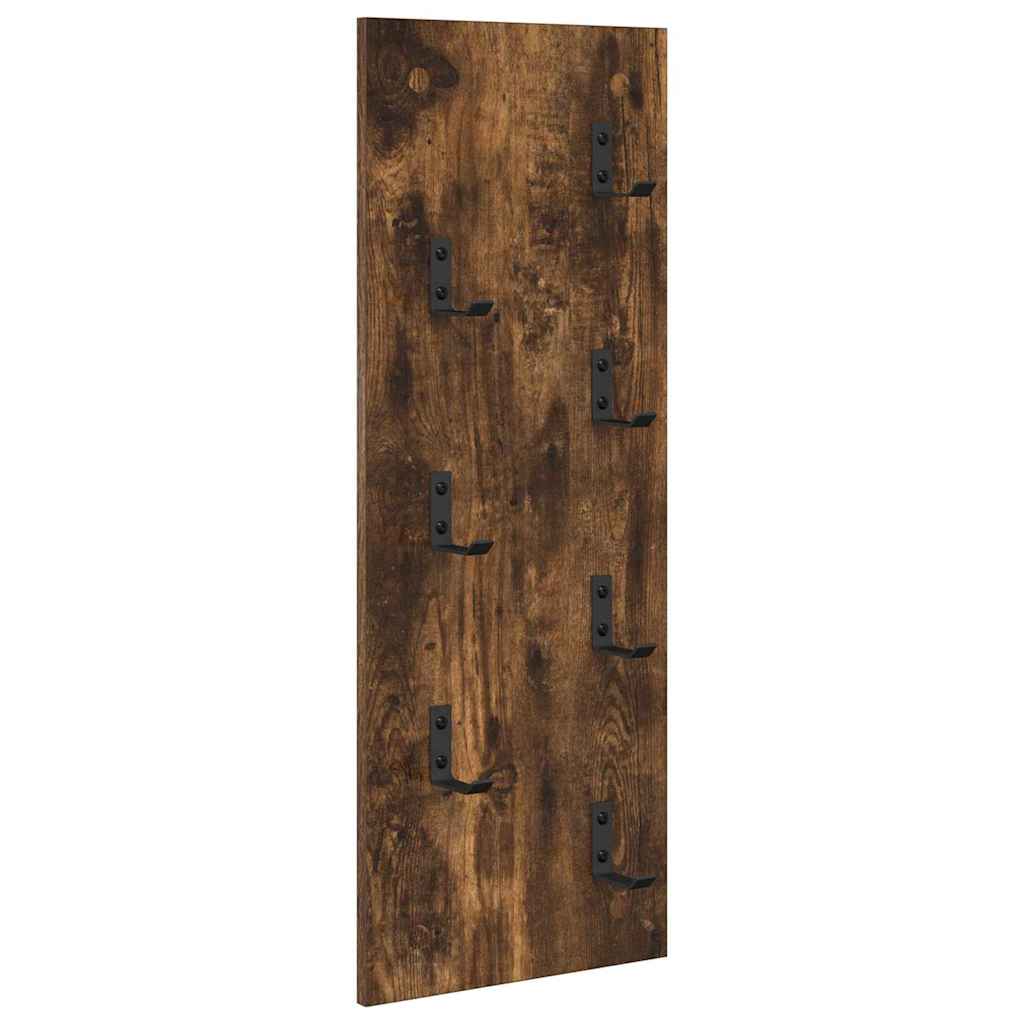 Appendiabiti a muro Rovere fumÃ© 30 x 1,5 x 80 cm
