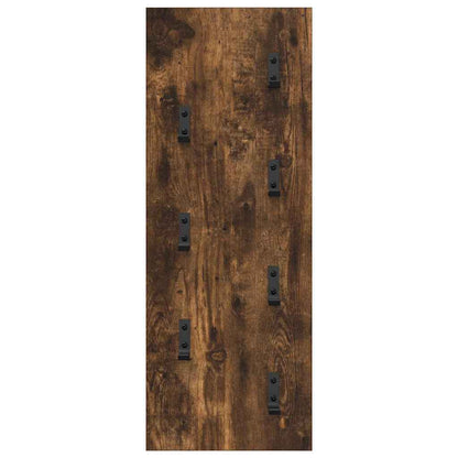 Appendiabiti a muro Rovere fumÃ© 30 x 1,5 x 80 cm