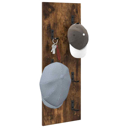 Appendiabiti a muro Rovere fumÃ© 30 x 1,5 x 80 cm