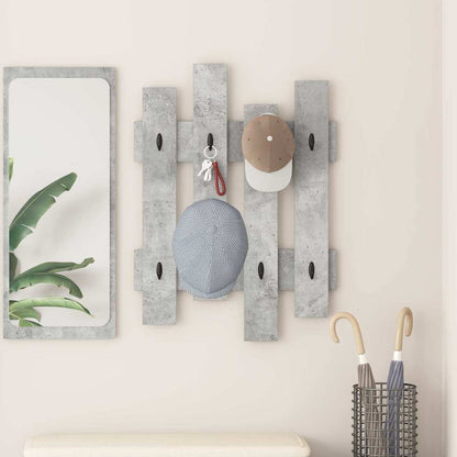 Appendiabiti a muro Grigio cemento 60 x 3 x 82 cm