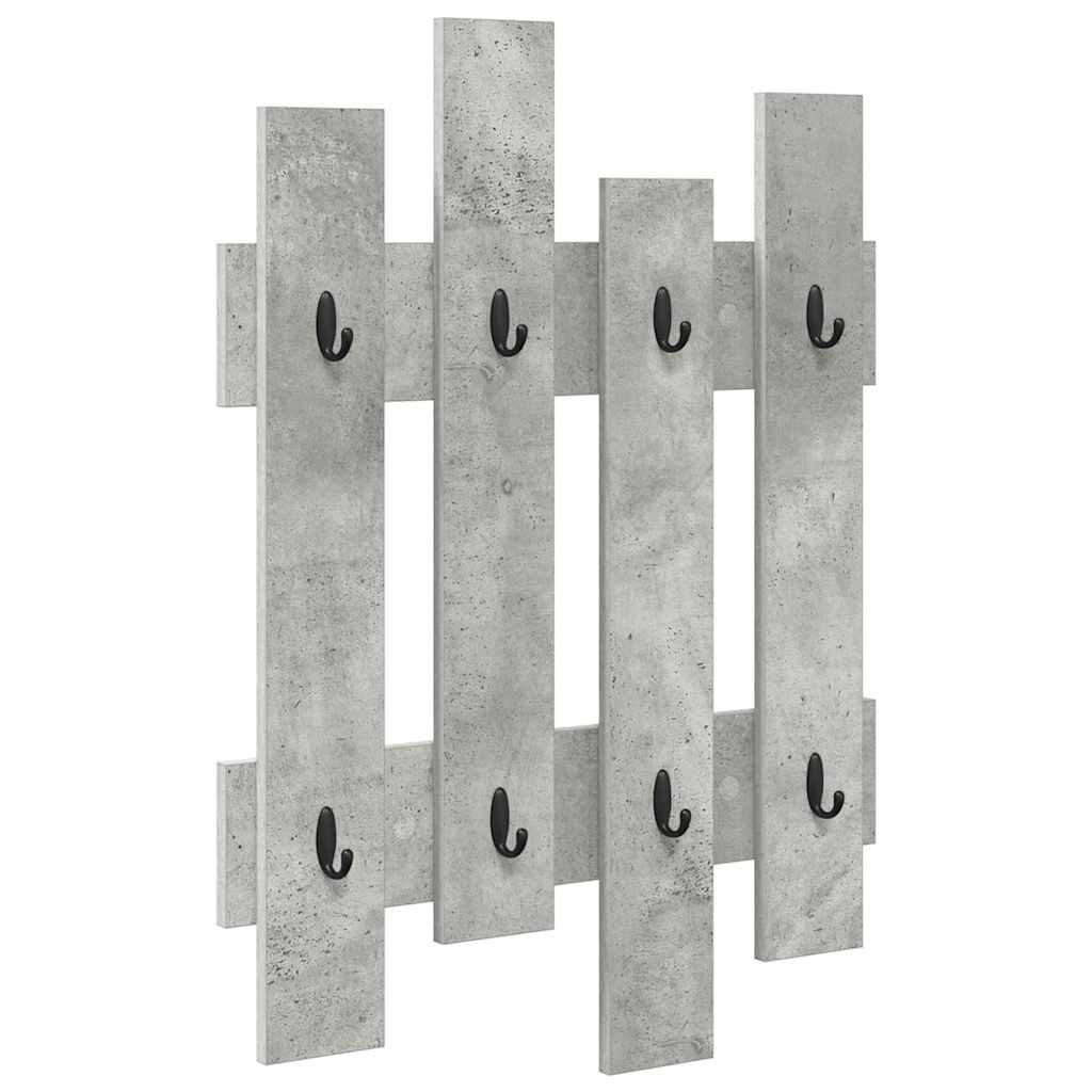 Appendiabiti a muro Grigio cemento 60 x 3 x 82 cm