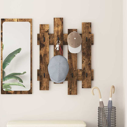 Appendiabiti a muro Rovere fumÃ© 60 x 3 x 82 cm