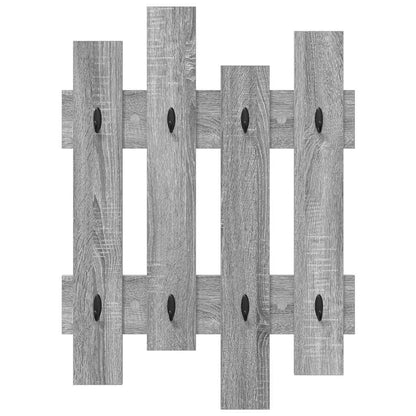 Appendiabiti a muro Grigio Sonoma 60 x 3 x 82 cm