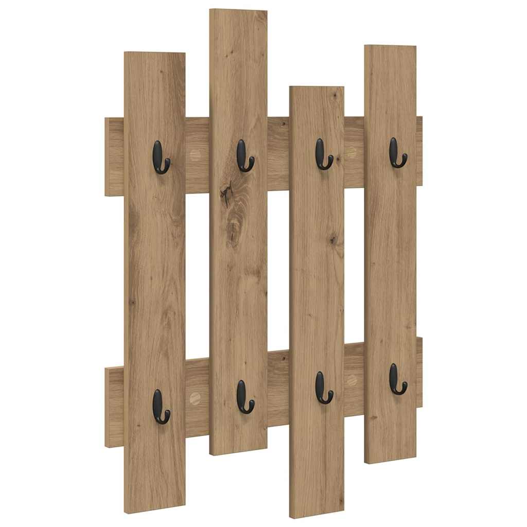 Appendiabiti a muro Rovere artigianale 60 x 3 x 82 cm