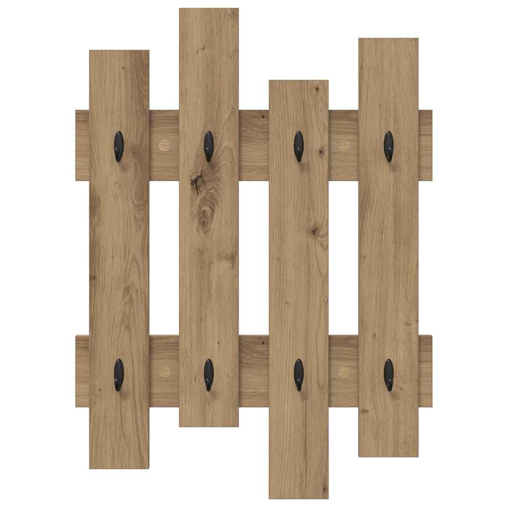 Appendiabiti a muro Rovere artigianale 60 x 3 x 82 cm