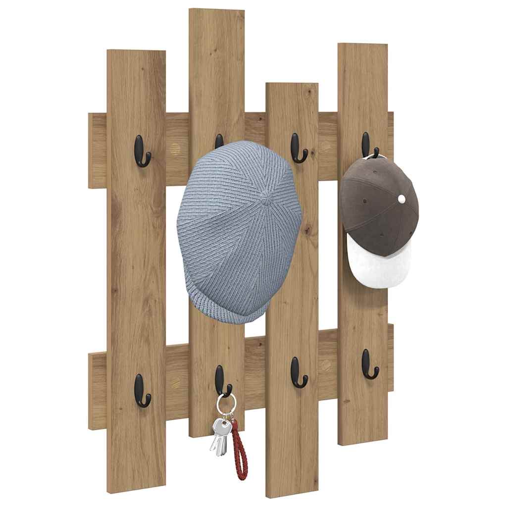 Appendiabiti a muro Rovere artigianale 60 x 3 x 82 cm