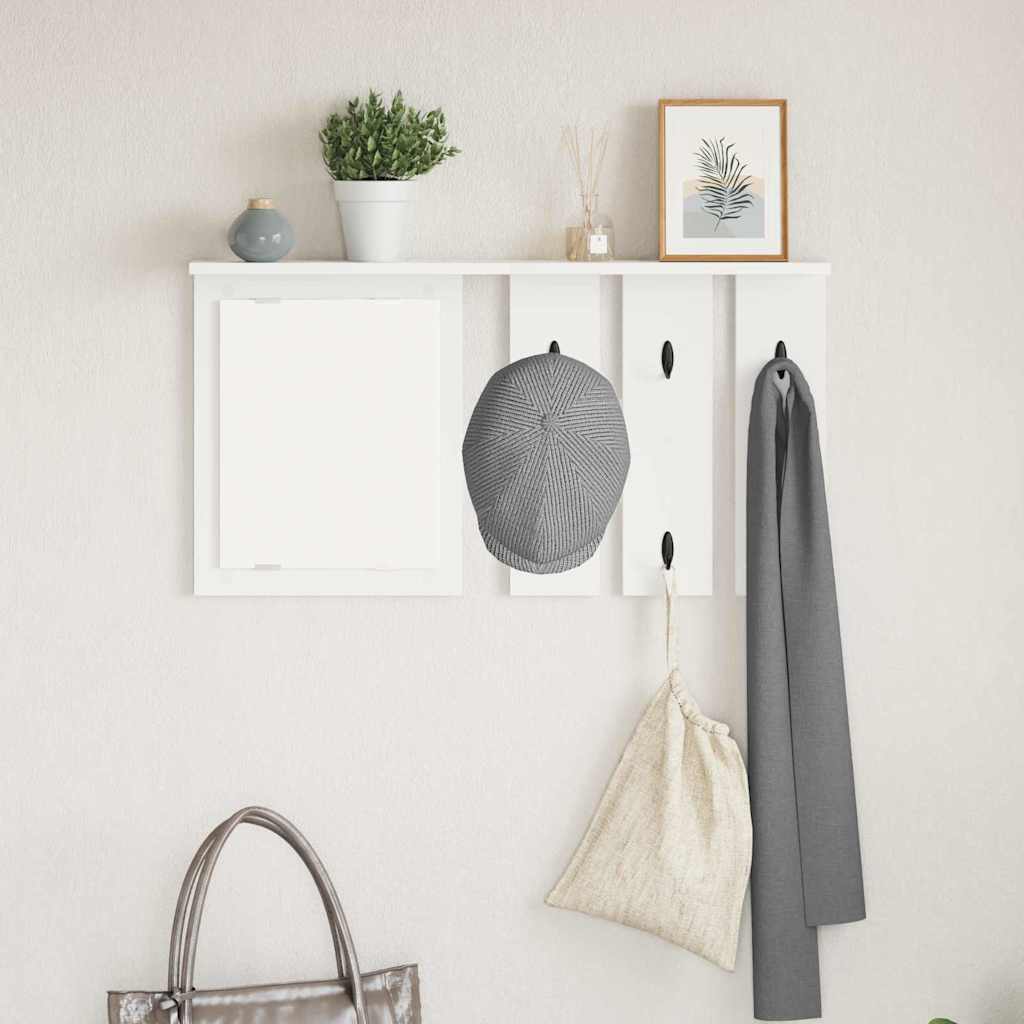 Appendiabiti a muro Bianco 85 x 10 x 45 cm Legno multistrato