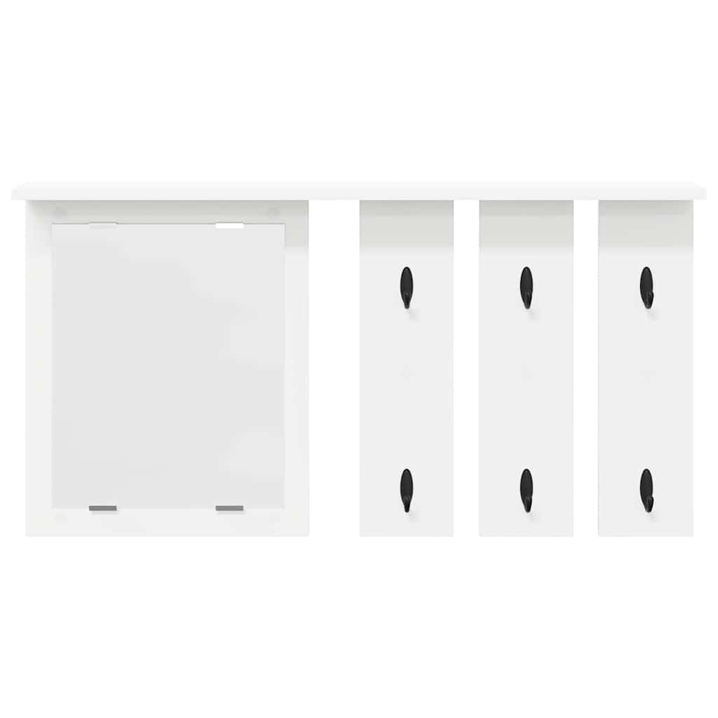 Appendiabiti a muro Bianco 85 x 10 x 45 cm Legno multistrato