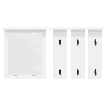 Appendiabiti a muro Bianco 85 x 10 x 45 cm Legno multistrato