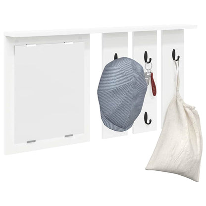 Appendiabiti a muro Bianco 85 x 10 x 45 cm Legno multistrato