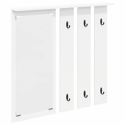 Appendiabiti a muro Bianco 84 x 10 x 80 cm Legno multistrato