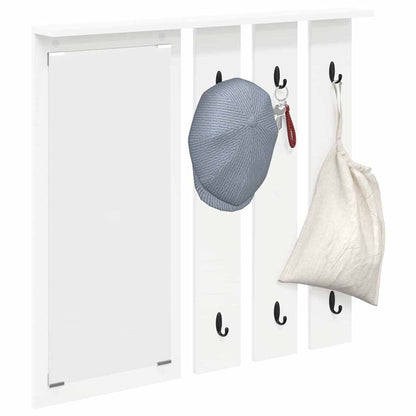 Appendiabiti a muro Bianco 84 x 10 x 80 cm Legno multistrato