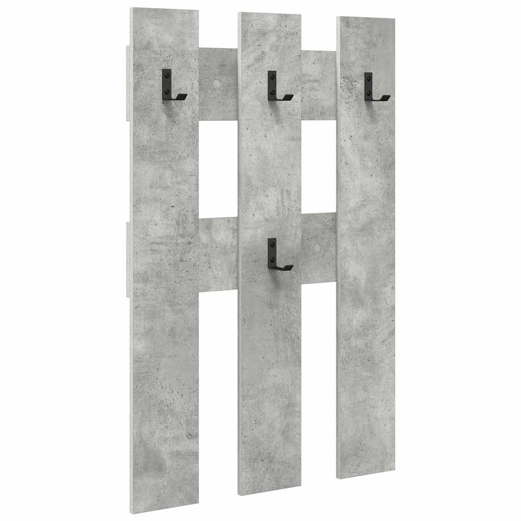 Appendiabiti a muro Grigio cemento 65 x 3 x 100 cm