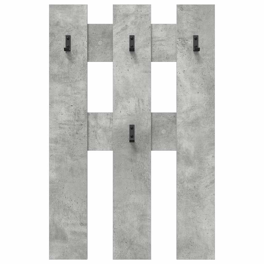 Appendiabiti a muro Grigio cemento 65 x 3 x 100 cm