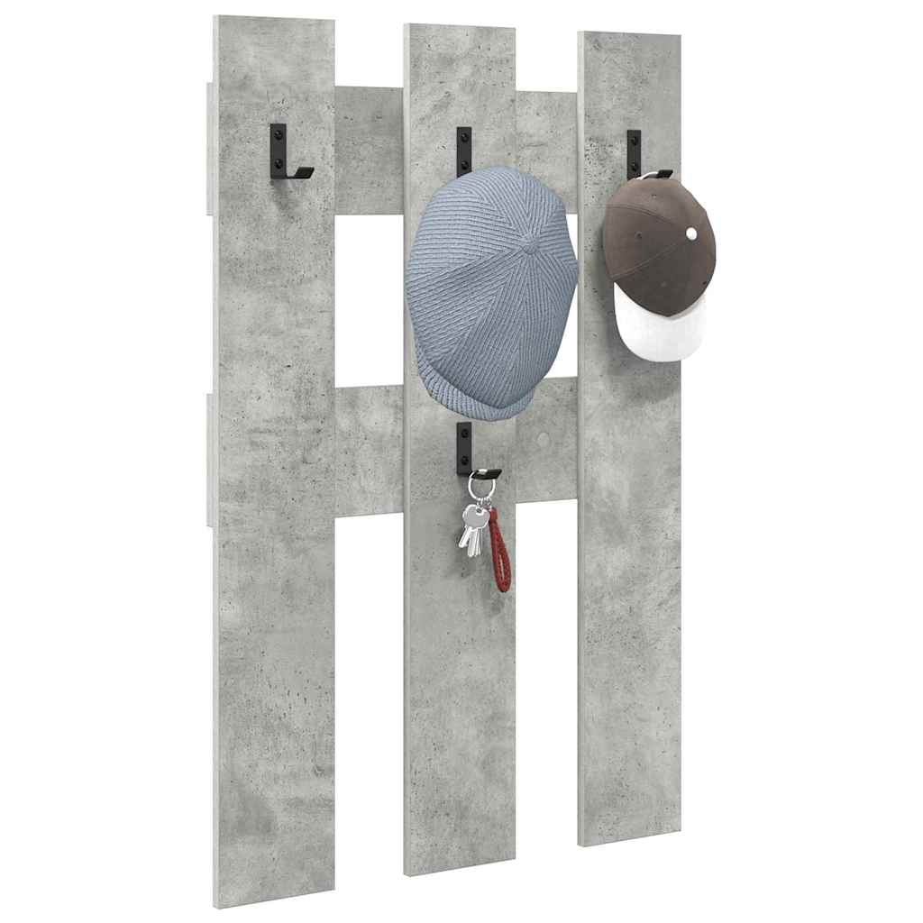 Appendiabiti a muro Grigio cemento 65 x 3 x 100 cm