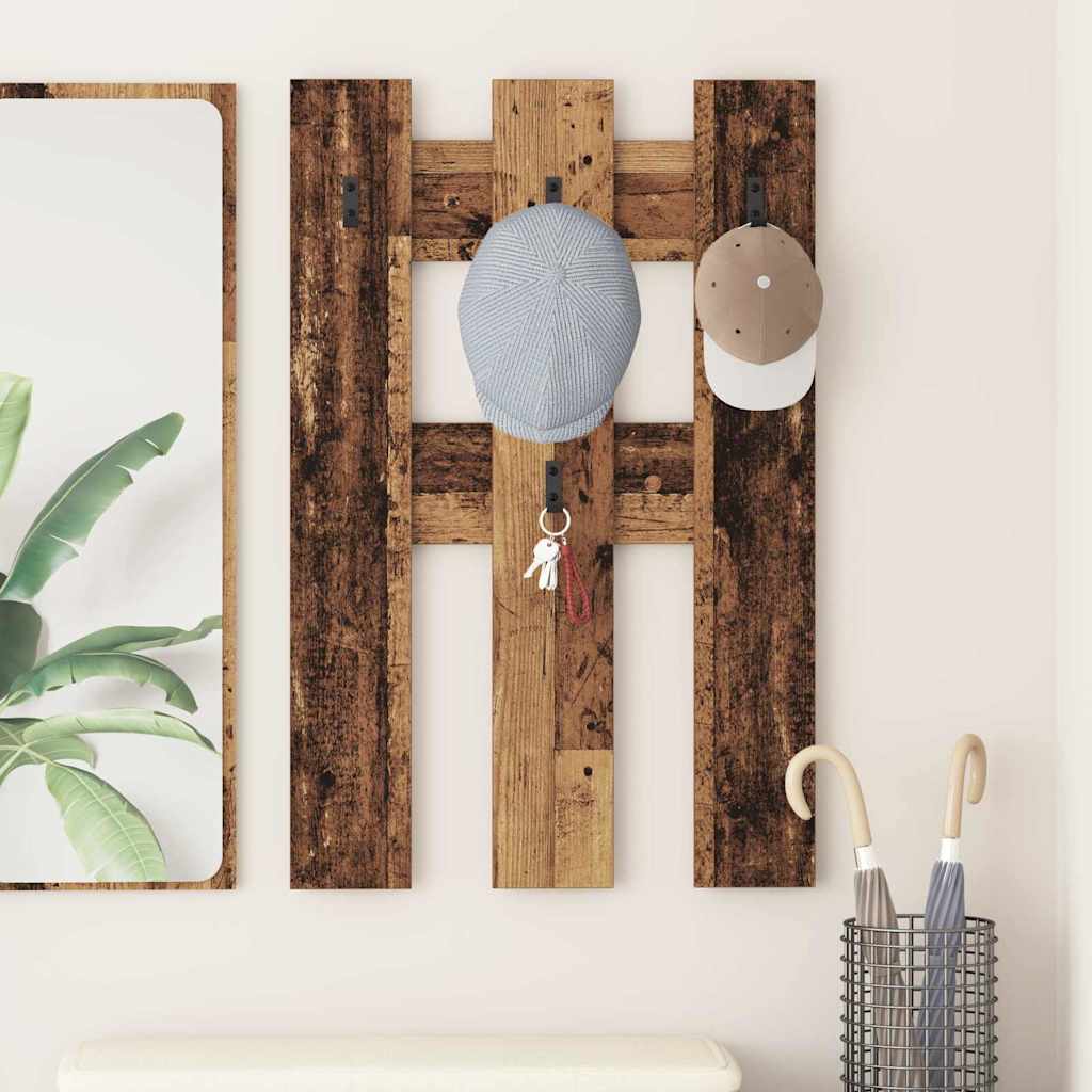 Appendiabiti a muro Legno vecchio 65 x 3 x 100 cm