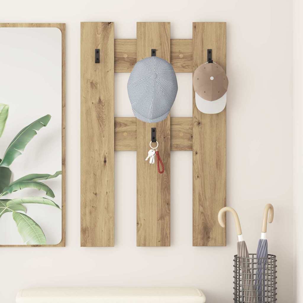 Appendiabiti a muro Rovere artigianale 65 x 3 x 100 cm