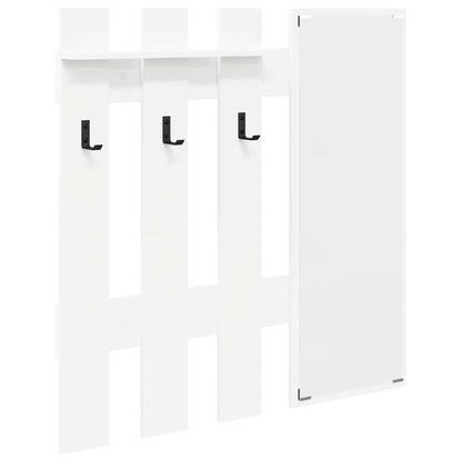 Appendiabiti a muro Bianco 100 x 10 x 100 cm Legno multistrato