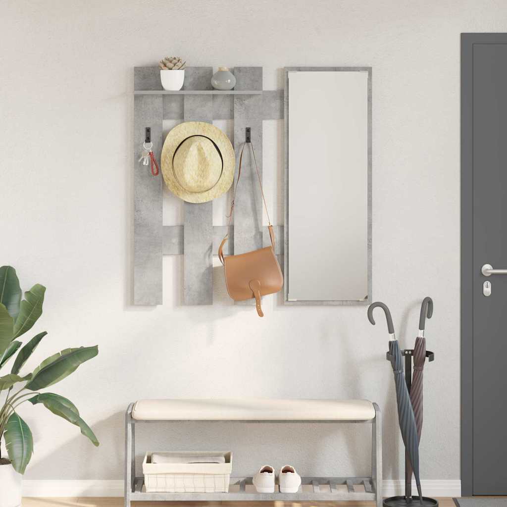 Appendiabiti a muro Grigio cemento 100 x 10 x 100 cm