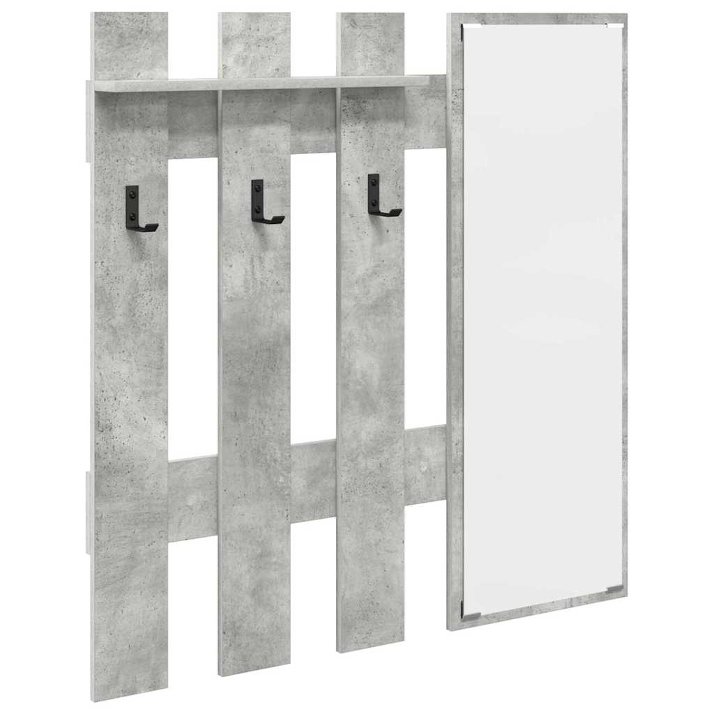 Appendiabiti a muro Grigio cemento 100 x 10 x 100 cm