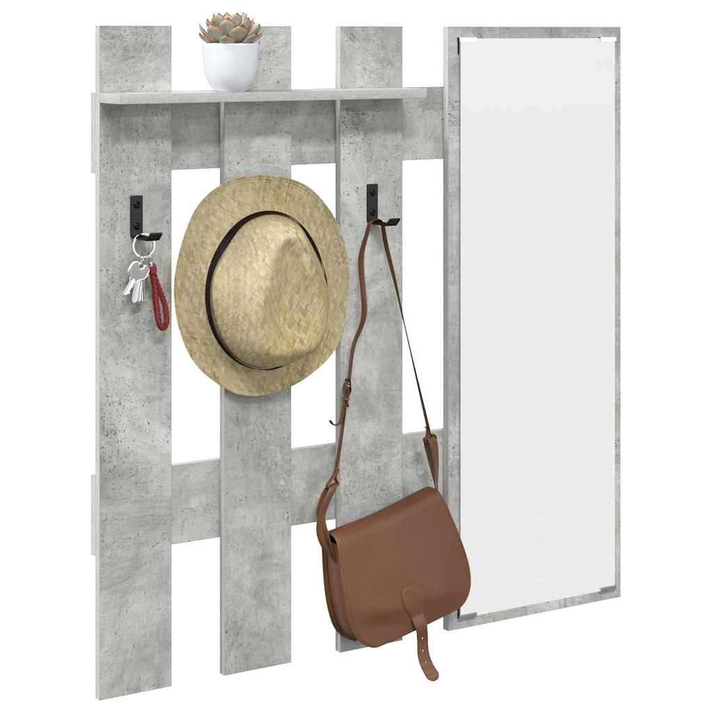 Appendiabiti a muro Grigio cemento 100 x 10 x 100 cm