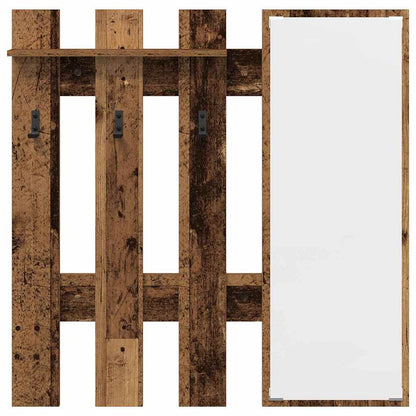 Appendiabiti a muro Legno vecchio 100 x 10 x 100 cm