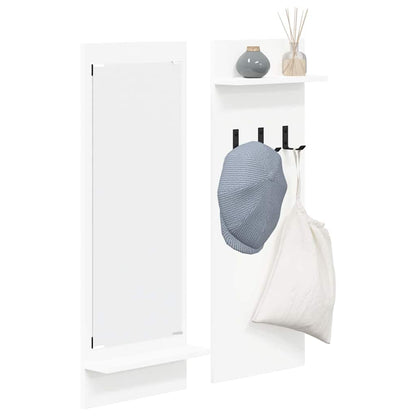 Appendiabiti a muro Bianco 70 x 10 x 90 cm Legno multistrato