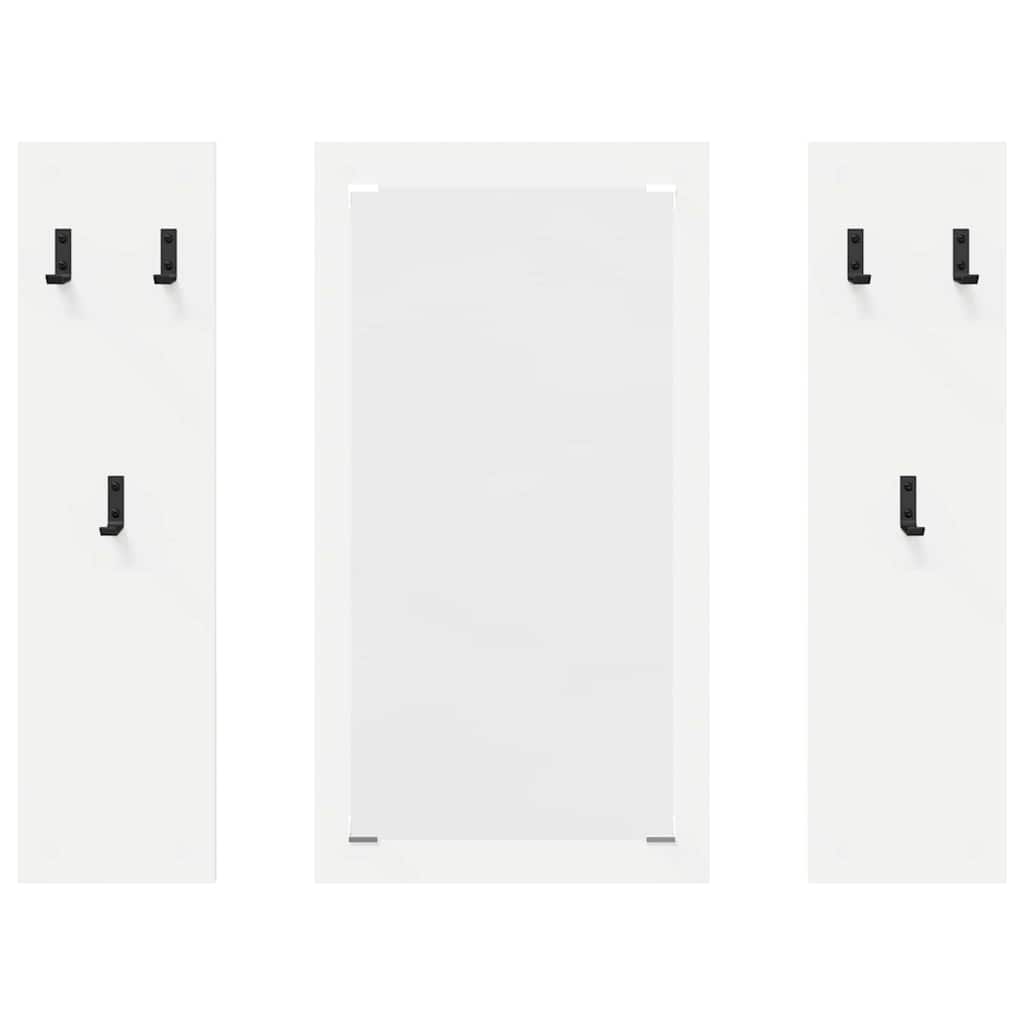 Appendiabiti a muro Bianco 96 x 1,5 x 90 cm Legno multistrato
