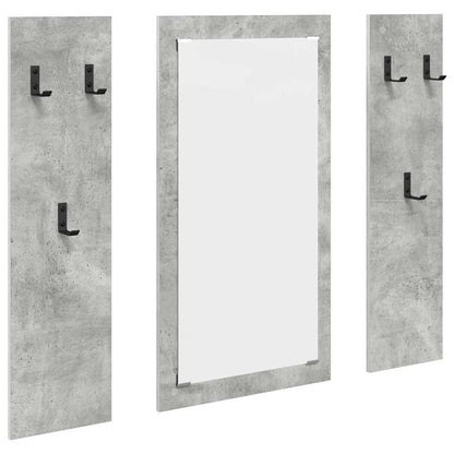 Appendiabiti a muro Grigio cemento 96 x 1,5 x 90 cm