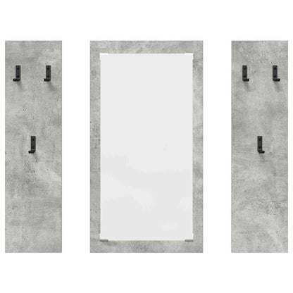 Appendiabiti a muro Grigio cemento 96 x 1,5 x 90 cm