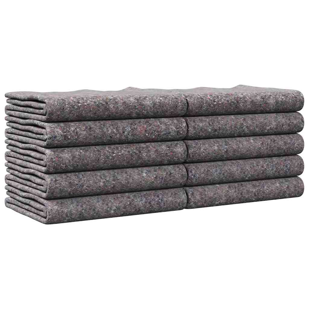 Coperte da trasloco 10 pcs Grigio 150 x 200 cm Tessuto