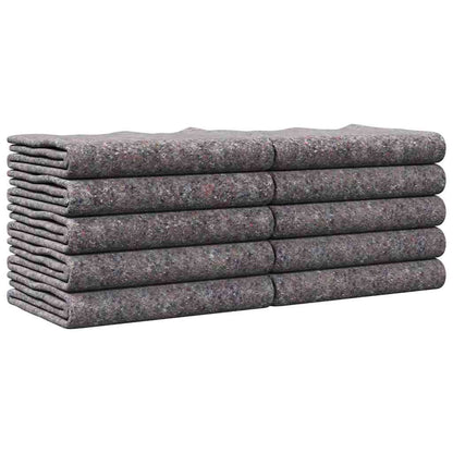 Coperte da trasloco 10 pcs Grigio 150 x 200 cm Tessuto