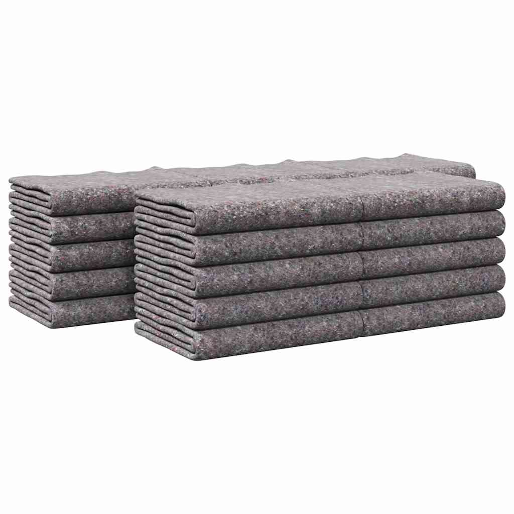 Coperte da trasloco 25 pcs Grigio 150 x 200 cm Tessuto