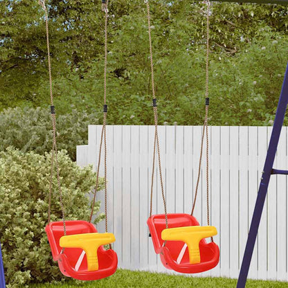 Altalena per bambini 2 pcs Rosso 36 x 43 x 42 cm Plastica
