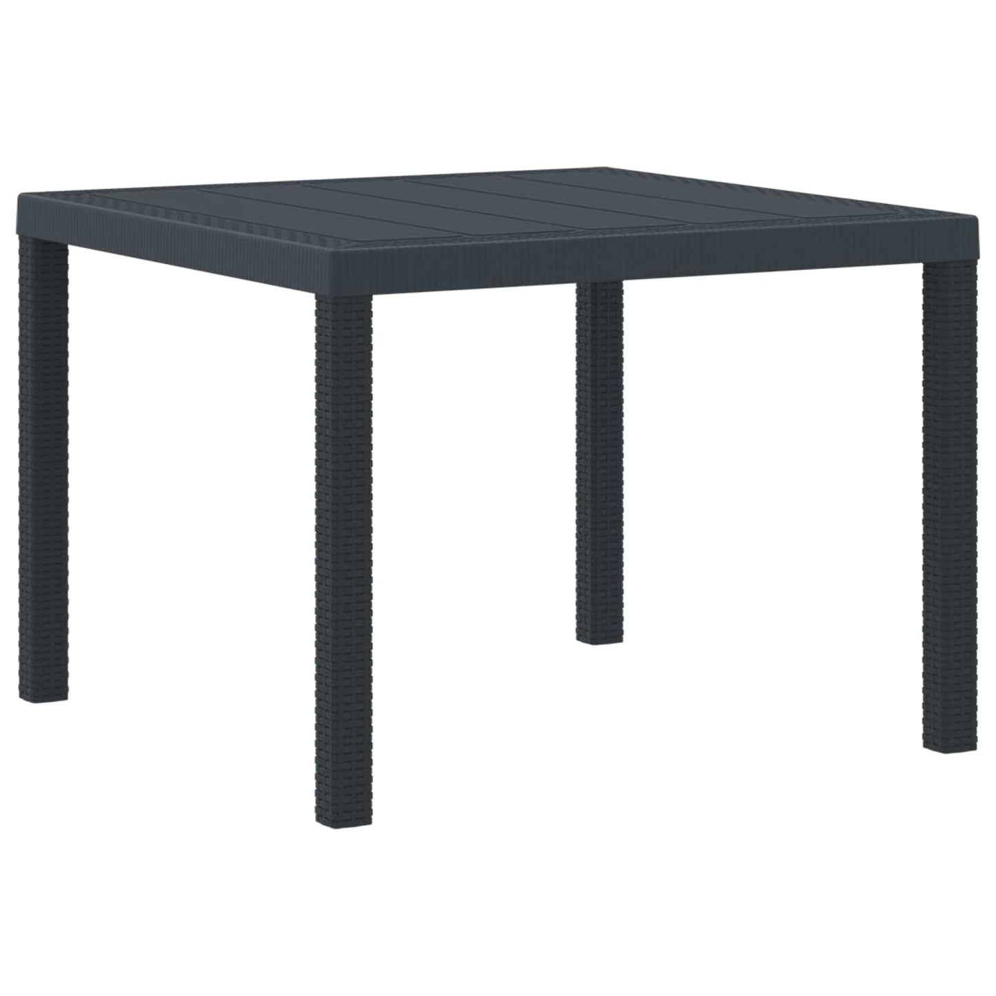 Tavolo da Giardino Antracite 100 x 100 x 73 cm polyrattan