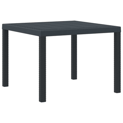 Tavolo da Giardino Antracite 100 x 100 x 73 cm polyrattan