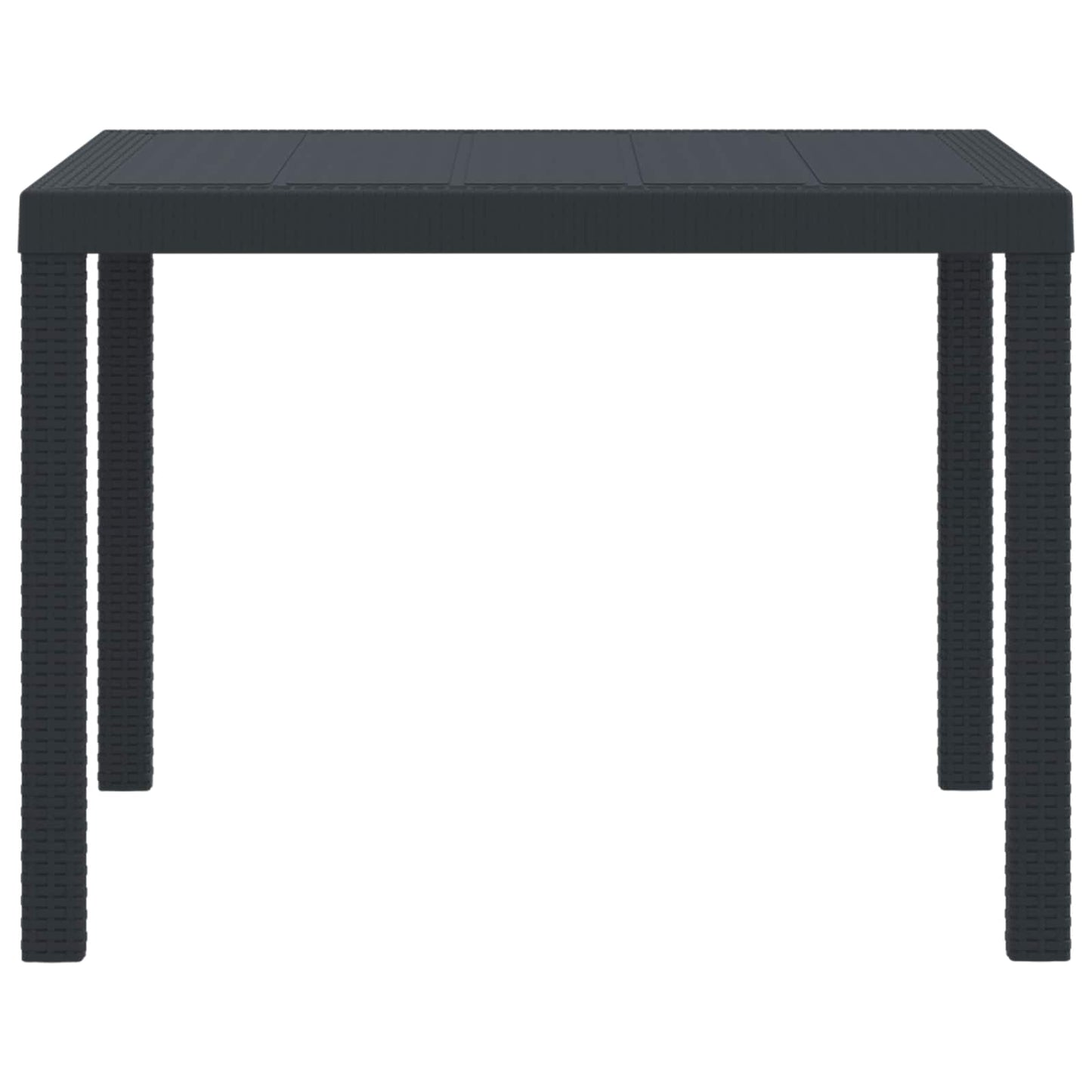 Tavolo da Giardino Antracite 100 x 100 x 73 cm polyrattan