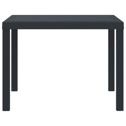 Tavolo da Giardino Antracite 100 x 100 x 73 cm polyrattan