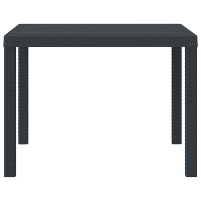 Tavolo da Giardino Antracite 100 x 100 x 73 cm polyrattan