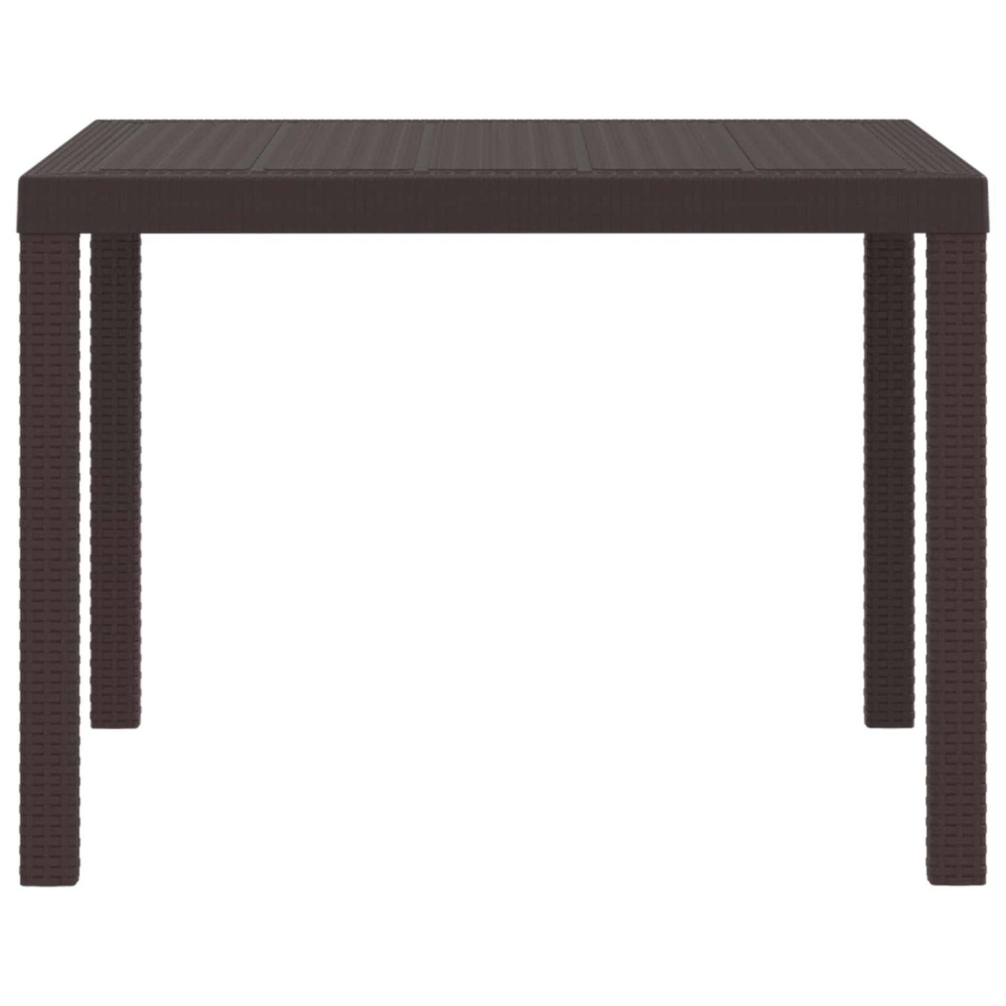 Tavolo da Giardino Marrone 100 x 100 x 73 cm polyrattan