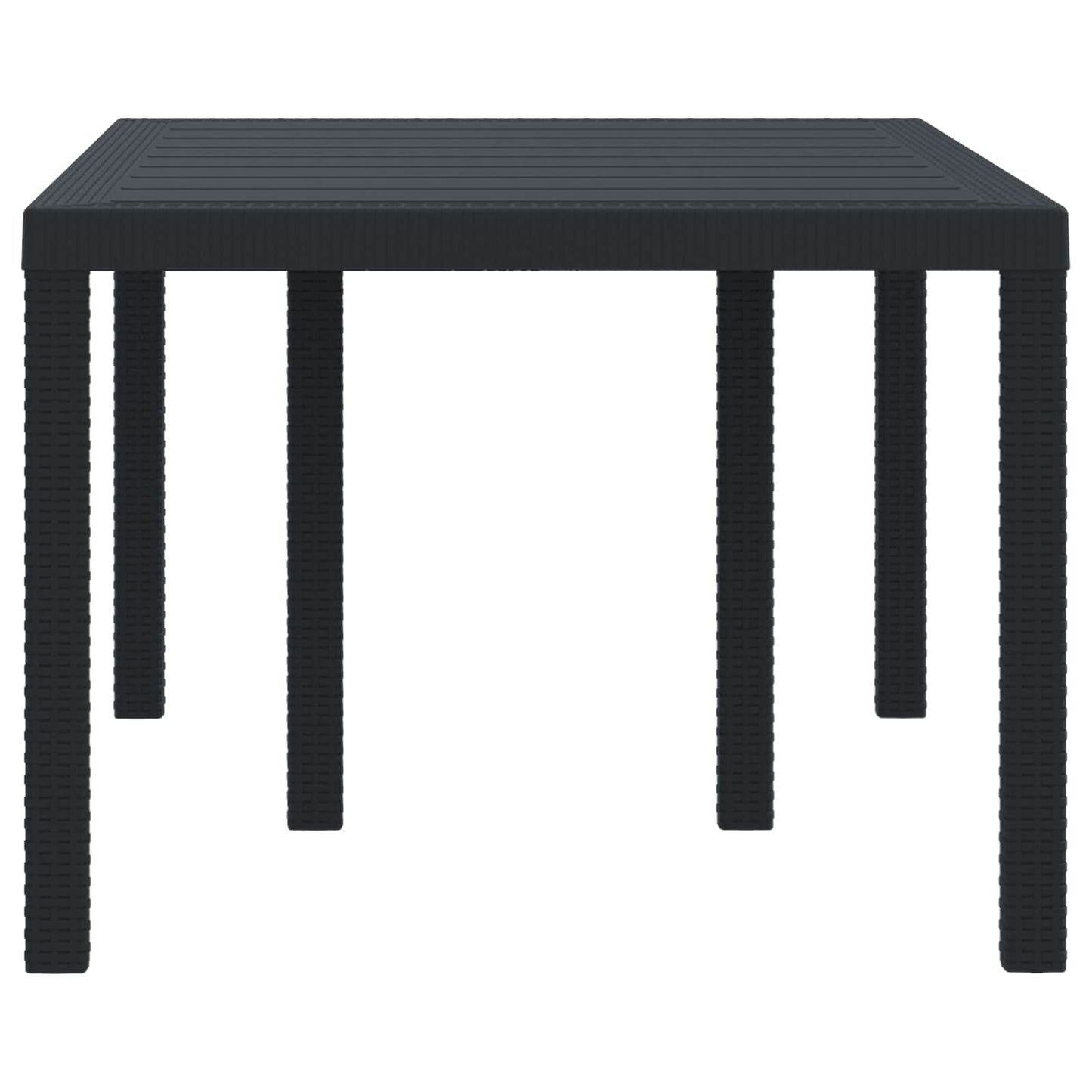 Tavolo da Giardino Antracite 150 x 100 x 73 cm polyrattan