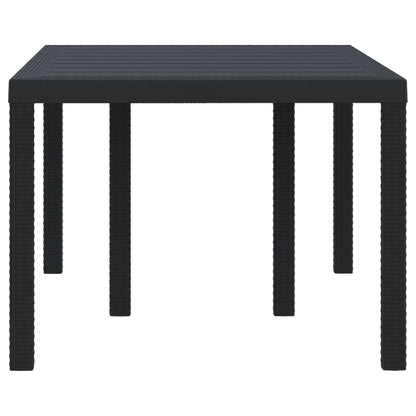 Tavolo da Giardino Antracite 150 x 100 x 73 cm polyrattan