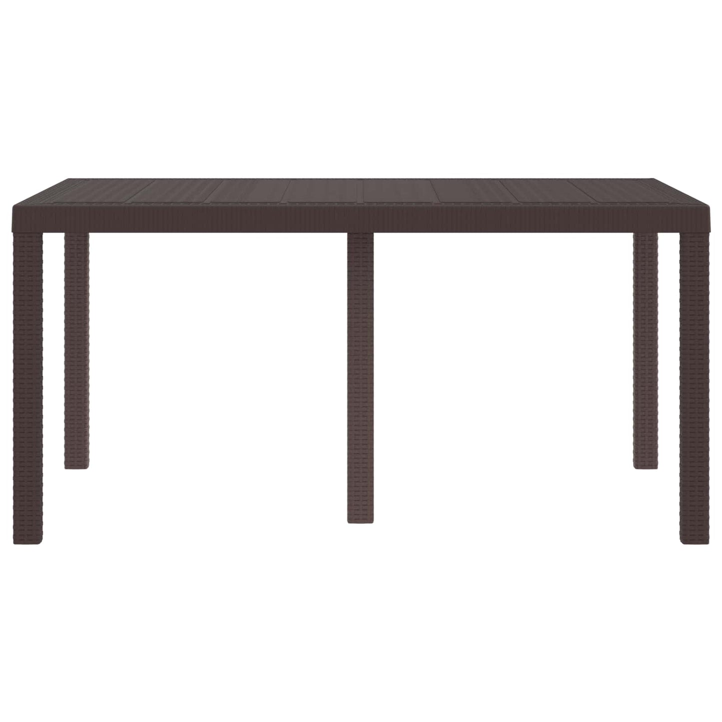 Tavolo da Giardino Marrone 150 x 100 x 73 cm polyrattan