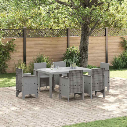 Tavolo da Giardino Grigio chiaro 150 x 100 x 73 cm polyrattan