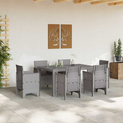 Tavolo da Giardino Grigio chiaro 150 x 100 x 73 cm polyrattan