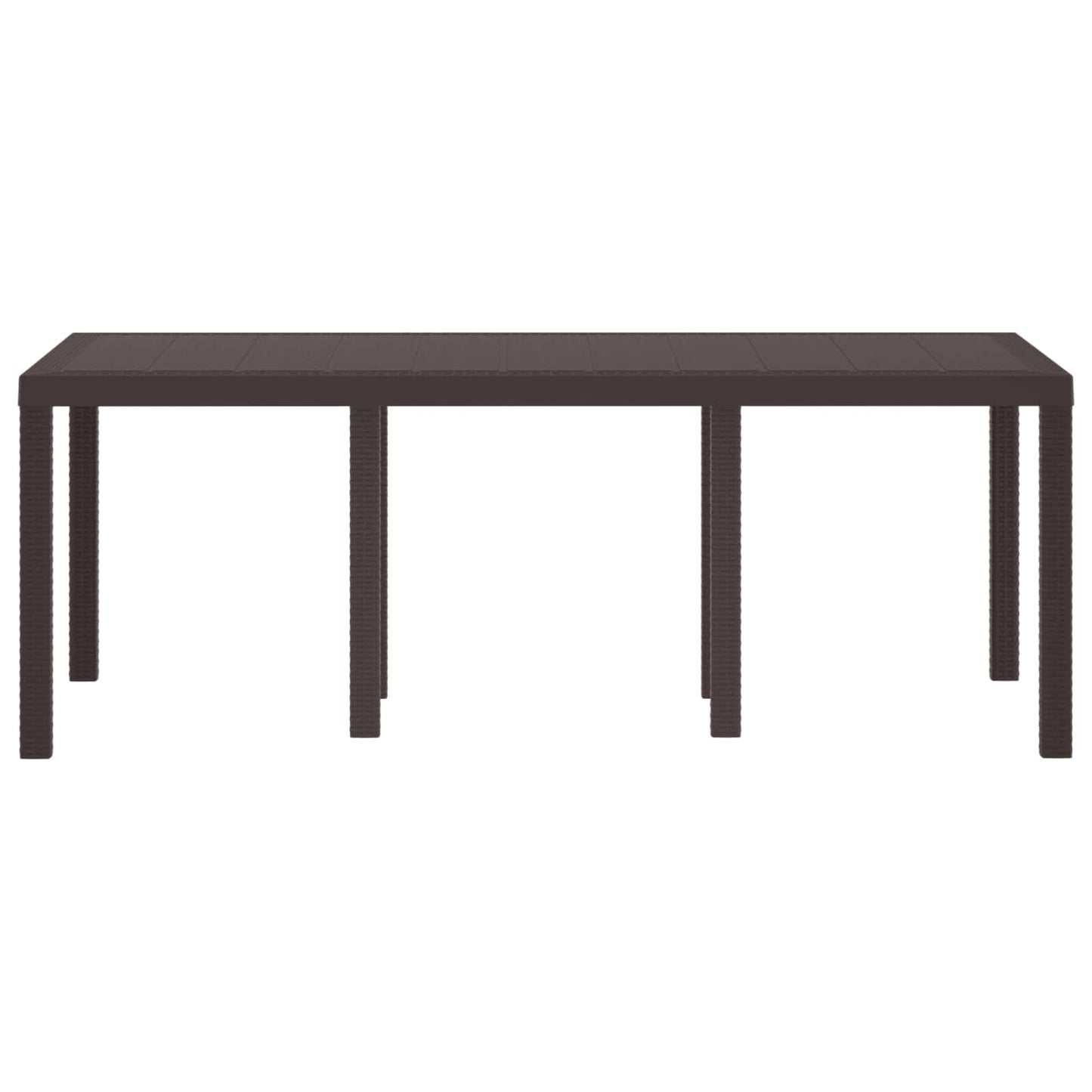 Tavolo da Giardino Marrone 200 x 100 x 73 cm polyrattan